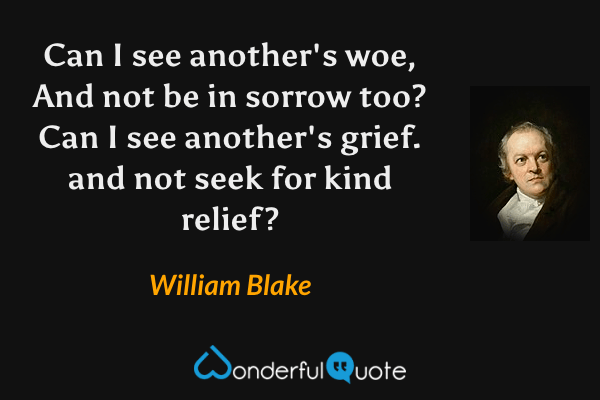 On Another's Sorrow by William Blake - Tweetspeak Poetry